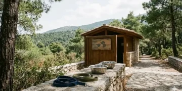 Καθαρή editorial εικόνα pet lifestyle με φυσικό φως, αρνητικό χώρο και συμβολικά στοιχεία φροντίδας