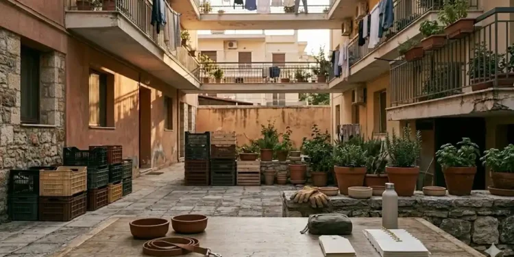 Χώρος φιλοζωικής φροντίδας με κουβέρτες, μπολ, crates και ζεστό φυσικό φως