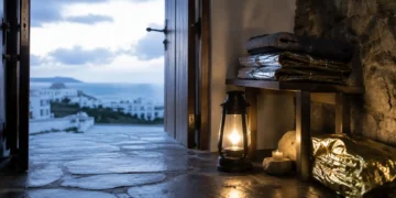 Καθαρή editorial εικόνα pet lifestyle με φυσικό φως, αρνητικό χώρο και συμβολικά στοιχεία φροντίδας