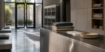 Pet travel editorial σκηνή με carrier, αποσκευή, μπολ νερού και απαλό ταξιδιωτικό φως