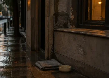 Συμπεριληπτική editorial εικόνα με ήρεμο χώρο, βοηθητικά αντικείμενα και ζεστό ανθρώπινο τόνο