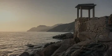 Περιβαλλοντική editorial εικόνα με φυσικό τοπίο, ήπιο φως και συμβολικά στοιχεία προστασίας άγριας ζωής