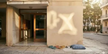 Καθαρή editorial εικόνα pet lifestyle με φυσικό φως, αρνητικό χώρο και συμβολικά στοιχεία φροντίδας