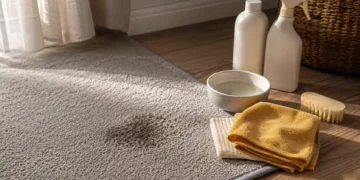 Καθαρή editorial εικόνα pet lifestyle με φυσικό φως, αρνητικό χώρο και συμβολικά στοιχεία φροντίδας