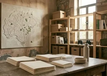 Περιβαλλοντική editorial εικόνα με φυσικό τοπίο, ήπιο φως και συμβολικά στοιχεία προστασίας άγριας ζωής