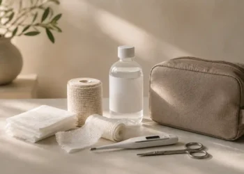 Καθαρή editorial εικόνα pet lifestyle με φυσικό φως, αρνητικό χώρο και συμβολικά στοιχεία φροντίδας